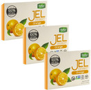 Bakol Vegan Orange Jel Dessert, Gelatin-Free, 100% Natural Ingredients, Non-GMO, Gluten-Free, Kosher Parve, 3 oz (Pack of 3)