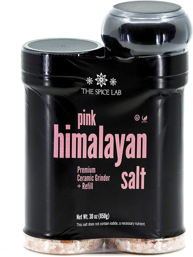 The Spice Lab Himalayan Salt, Grinder With Refill, 30 oz