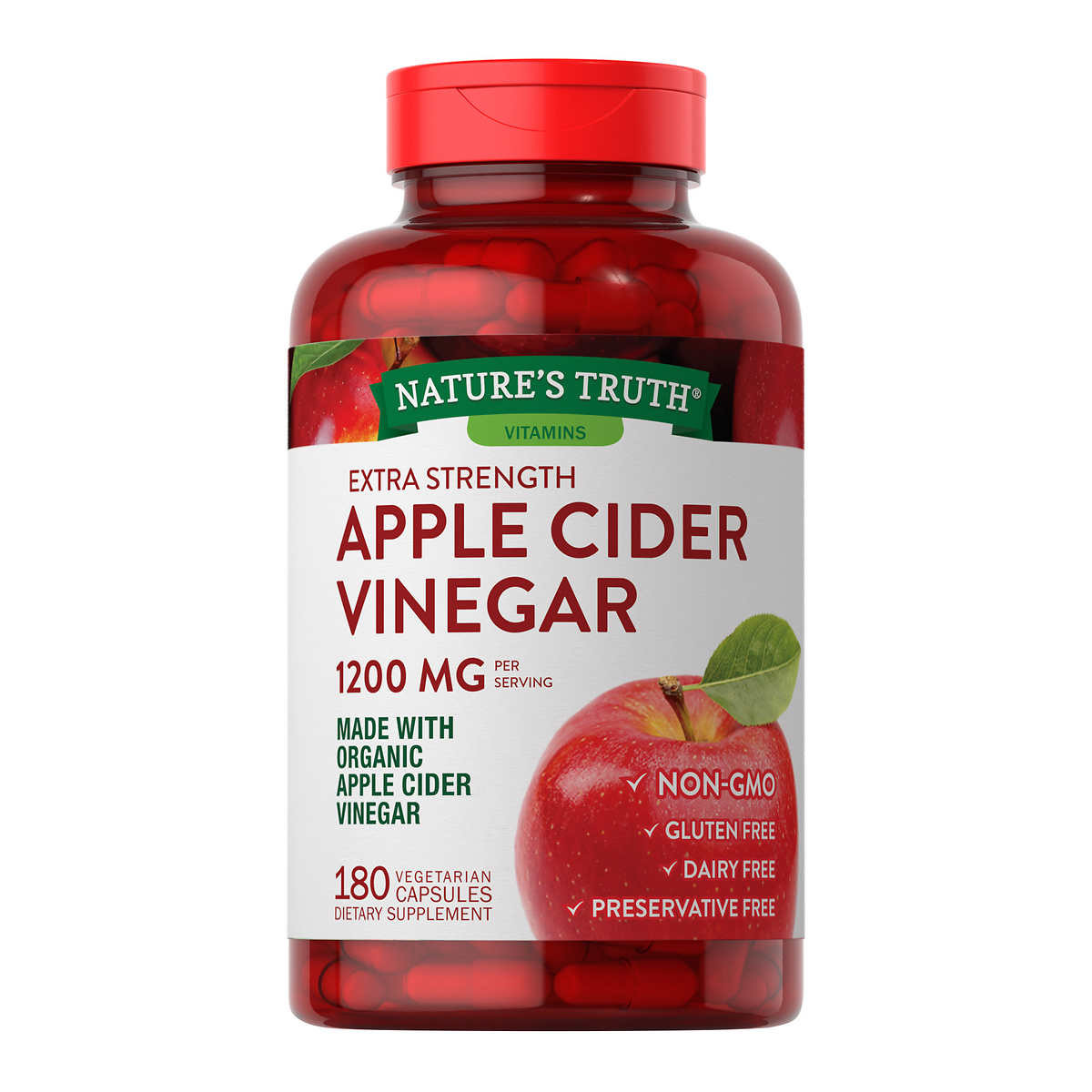 Nature's Truth USDA Organic Apple Cider Vinegar 500 mg., 120 Gummies