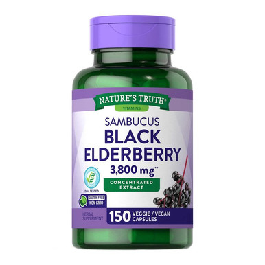 Nature’s Truth Sambucus Black Elderberry, 150 Capsules