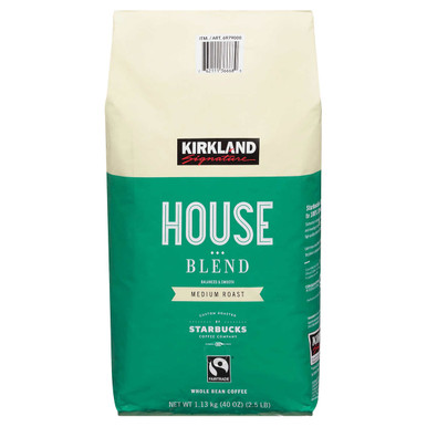 Kirkland Starbucks Whole Bean House Blend Coffee, 40 oz 