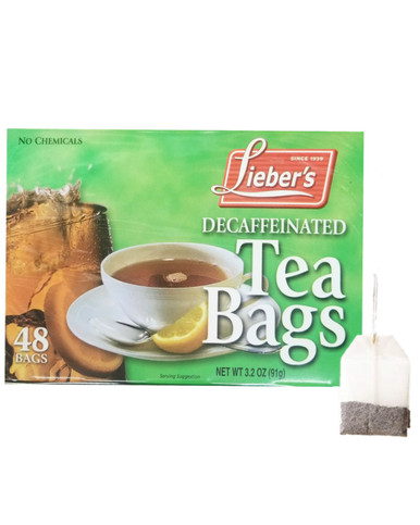 Lieber's Passover Decaf Tea Bags, 48 Count
