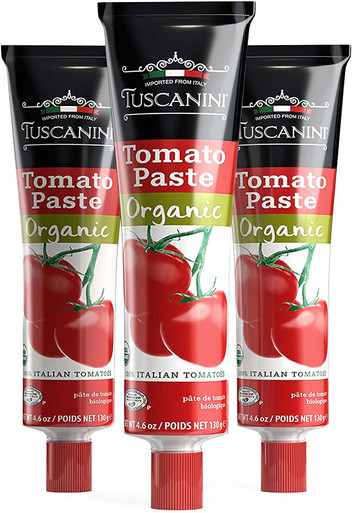 Tuscanini Organic Tomato Paste Tube, 4.6 oz (Pack of 3)