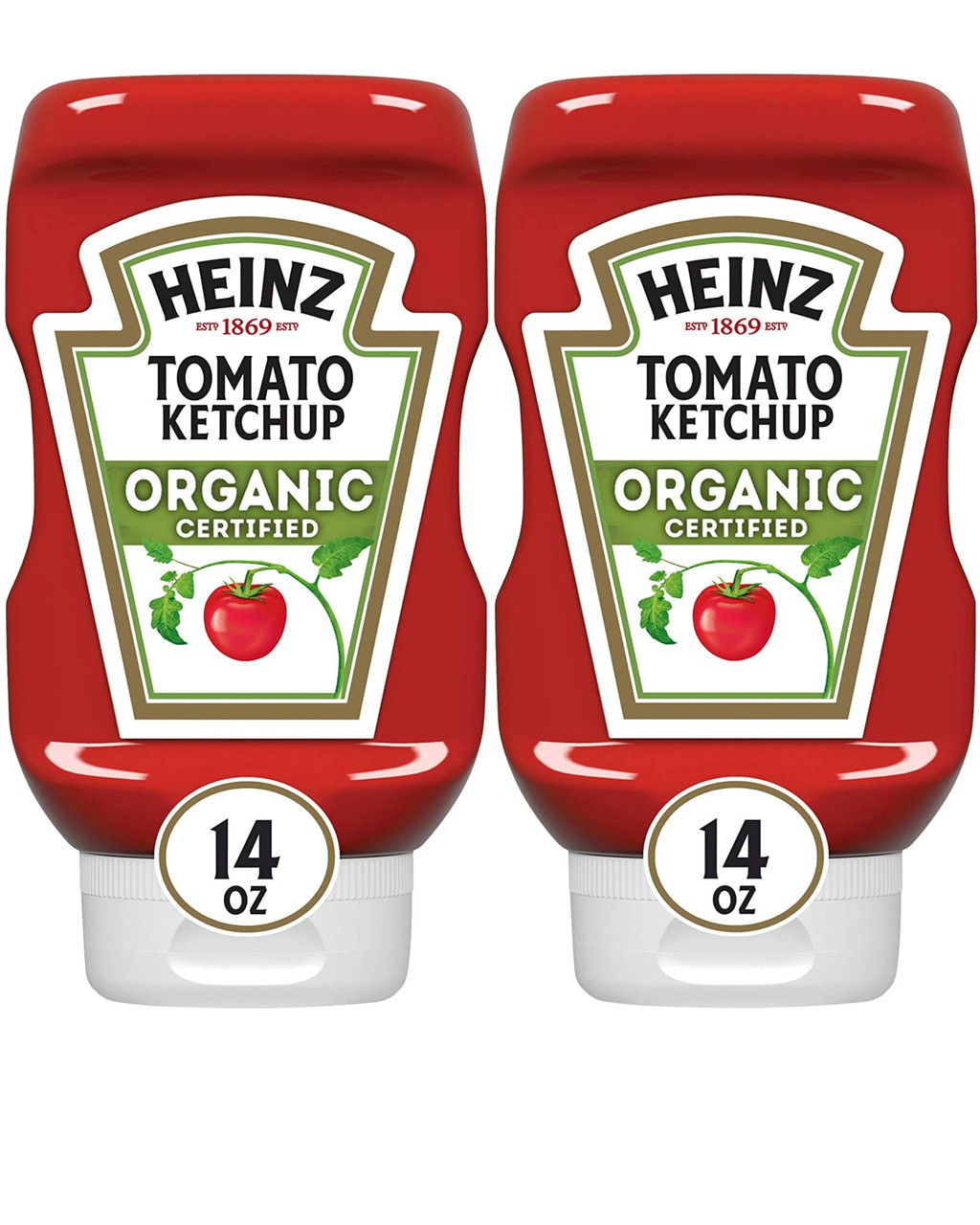 Heinz Organic Tomato Ketchup, 14 oz (Pack of 2) Whole And Natural