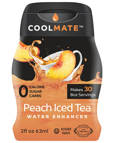 Coolmate Peach Iced Tea Flavor Water Enhancer, 2 oz