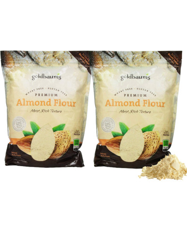 Goldbaum's Premium Blanched Almond Flour, Kosher for Passover, Gluten-Free, Keto and Paleo Friendly, 14 oz (Pack of 2)