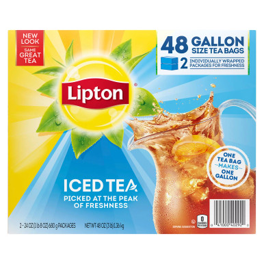 Lipton Iced Tea Gallon Size Tea Bags, 48 Count