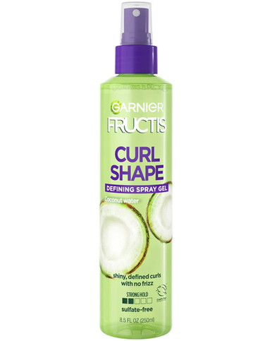 Garnier Fructis Curl Shape Defining Spray Gel, Coconut Water, 8.5 oz