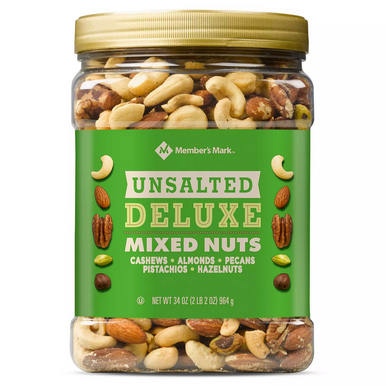 Member's Mark Unsalted Deluxe Mixed Nuts (34 oz.) 