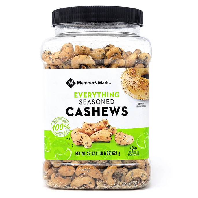 Member's Mark Everything Seasoned Cashews (22 oz.) - Whole And Natural