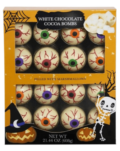 Halloween White Chocolate Cocoa Bombs, 16 Count