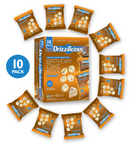 Drizzilicious Mini Rice Cakes Birthday Cake Bites, 10-Pack, 0.74oz Bags, 90 Calorie, Vegan, Gluten-Free, Allergen-Free, Non-GMO, White Chocolate Drizzle with Sprinkles 