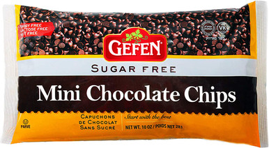 Gefen Sugar Free Mini Chocolate Chips, 10oz