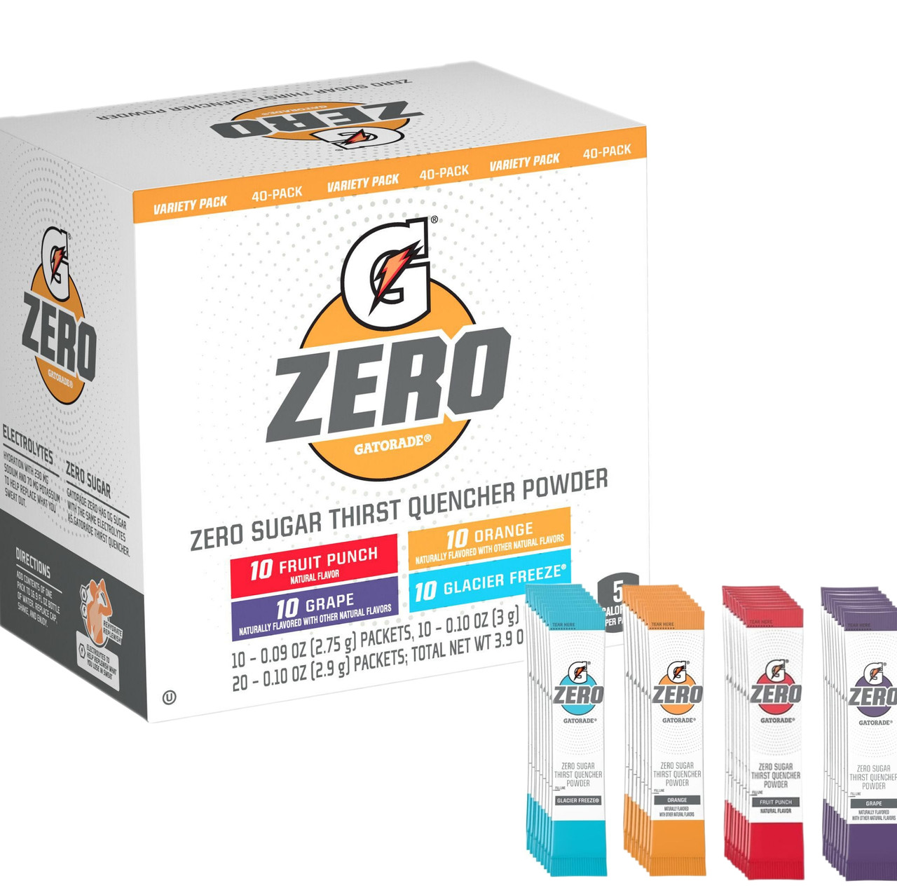 Gatorade G Zero Powder Variety Pack (40 ct.) - Sam's Club