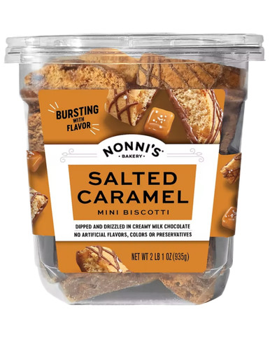 Nonni's Salted Caramel Mini Biscotti, 33 oz