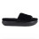 32 Degrees Plush Faux Fur Cushion Slide Slippers, Black