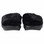 Plush Faux Fur Cushion Slide Slippers, Black