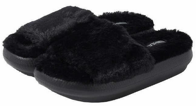 32 Degrees Plush Faux Fur Cushion Slide Slippers