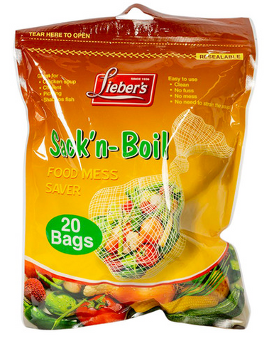 Lieber's Sack'n Boil Bags, 20 Bags 