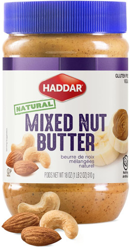 Haddar Natural Mixed Nut Butter