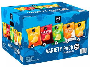 Member's Mark Variety Pack Potato Chips, 1 oz., 42 pk. 