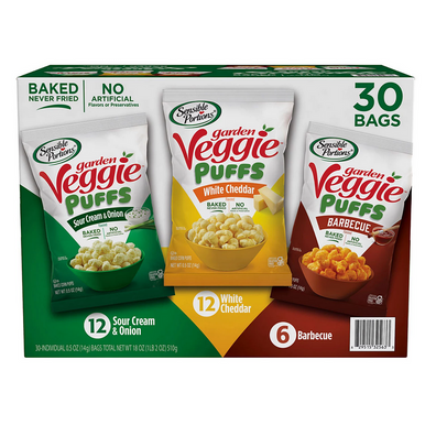 Sensible Portions Garden Veggie Puffs Variety Pack, 0.5 oz. 30 pk. 