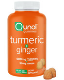 Qunol Turmeric Plus Ginger, 200 Gummies