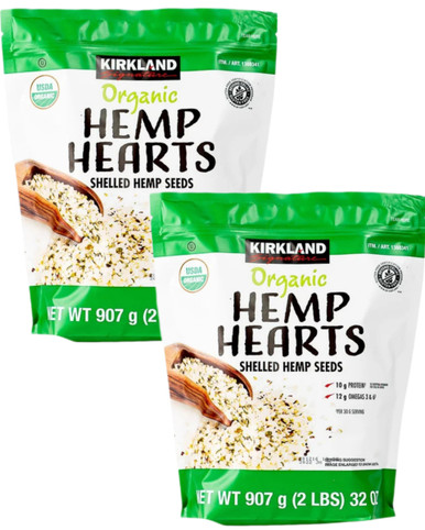 Kirkland Organic Hemp Hearts, 2 lbs (Pack of 2)