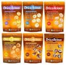 Drizzilicious Mini Rice Cakes Variety Pack, 6 Pack, 4oz Each, Gluten Free, Vegan, Low Calorie, 90 Calories per Serving
