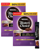 Nescafe Taster's Choice Colombian Instant Coffee, 16 Packets (Pack of 2)