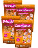 Drizzilicious Very Berry Mini Rice Cake Bites, Vegan Gluten Free, Plant-Based Superfood Snack with Quinoa Chia Flax, 90 Calories per Serving, 4 oz (Pack of 4)