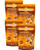 Drizzilicious S'mores Bites Mini Rice Cakes, Gluten Free, Vegan, Nut Free, 90 Calorie Snacks, with Chia, Quinoa & Flax, 4 oz (Pack of 4)