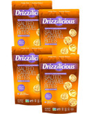 Drizzilicious Salted Caramel Mini Rice Cake Bites, Vegan, Gluten Free, 90 Calories, 4 oz (Pack of 4)