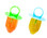 Dreidel Jewel Pop Ring Shape Hanukkah Candy,  Kosher,  9 Count 