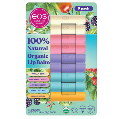 EOS Organic Lip Balm, 9 Sticks 