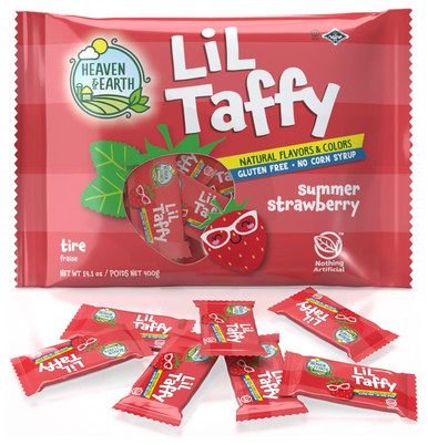 Heaven & Earth Lil Taffy, Summer Strawberry, Natural Colors & Flavors, Gluten Free, 40 Count