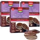 Paskesz Mini Rice Cake Belgian Dark Chocolate Covered, 6 Count (Pack of 3)