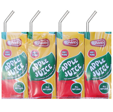 Shwartz Pure Apple Juice Box Drink, Kosher for Passover, All Natural, 4 Count