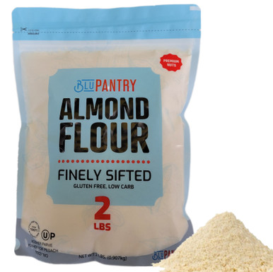 BluPantry Almond Flour, Kosher for Passover, Finely Sifted, Gluten Free, Low Carb, 2 lbs