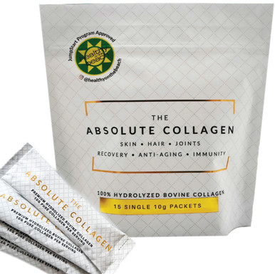 The Absolute Collagen Premium Hydrolyzed Bovine Collagen Packets, 15 Count