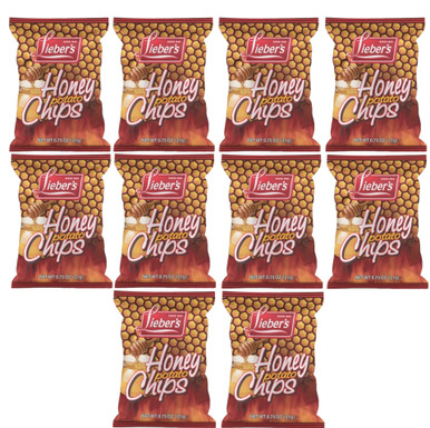 Lieber's Passover Honey Potato Chips, 0.75 oz Bags (Pack of 10)