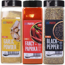 Passover Essential Spice Set, Garlic Powder, Fancy Paprika, Black Pepper