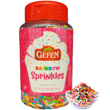 Gefen Passover Colorful Rainbow Sprinkles, 10 oz