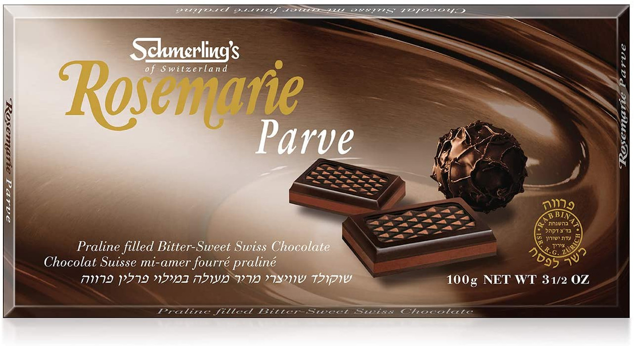 Schmerling's Rosemarie Parve Swiss Chocolate Bar, 3.5 oz - Whole