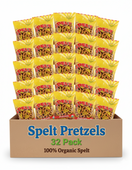 Landau Organic Spelt Salted Pretzels, Small On-The-Go, 1 oz, 32 Count