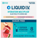 Liquid I.V. Hydration Multiplier Sugar-Free Variety Pack, White Peach and Strawberry Watermelon, 30 Count