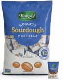 Bakol Sourdough Pretzel Nuggets, Family Pack with 12 Individual Portions, Non-GMO Wheat Snacks, 110 Calories per Serving