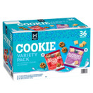 Member's Mark Cookie Variety Pack, 36 Count with Mini Chocolate Chip and Alphabet Shortbread Cookies, 1 oz Individual Packs