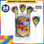 Paskesz Rainbow Dreidel Pops, Kosher Hanukkah Candy Lollipops