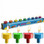 Chanukah Color Lites Wax Candles, 46 Pack Rainbow Colored Tealights, Standard Size Menorah Candles
